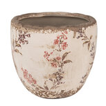 Clayre & Eef | Bloempot Binnen Beige Roze ø 13x11 cm | 6CE1615S Clayre & Eef | Bloempot Binnen Beige Roze ø 13x11 cm | 6CE1615S
