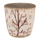Clayre & Eef | Bloempot Binnen Beige Bruin ø 16x16 cm | 6CE1641L Clayre & Eef | Bloempot Binnen Beige Bruin ø 16x16 cm | 6CE1641L