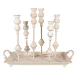 Clayre & Eef | Kandelaar Wit 55x26x43 cm | 65214 Clayre & Eef | Kandelaar Wit 55x26x43 cm | 65214