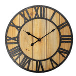Clayre & Eef | Wandklok Bruin ø 46x5 cm / 1xAA | 6KL0812 Clayre & Eef | Wandklok Bruin ø 46x5 cm / 1xAA | 6KL0812