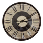 Clayre & Eef | Wandklok Bruin Beige ø 50x6 cm / 1xAA | 6KL0814 Clayre & Eef | Wandklok Bruin Beige ø 50x6 cm / 1xAA | 6KL0814