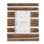 Clayre & Eef | Fotolijst Bruin Wit 23x2x27 cm / 13x18 cm | 2F1092 Clayre & Eef | Fotolijst Bruin Wit 23x2x27 cm / 13x18 cm | 2F1092