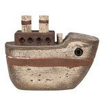 Clayre & Eef | Decoratie Miniatuur Boot Beige Bruin 15x6x12 cm | 6H2352 Clayre & Eef | Decoratie Miniatuur Boot Beige Bruin 15x6x12 cm | 6H2352