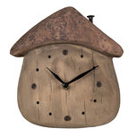 Clayre & Eef | Tafelklok Bruin 18x5x19 cm / 1xAA | 6KL0819 Clayre & Eef | Tafelklok Bruin 18x5x19 cm / 1xAA | 6KL0819