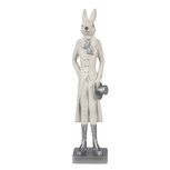 Clayre & Eef | Decoratie Konijn Wit 9x7x34 cm | 6PR4046 Clayre & Eef | Decoratie Konijn Wit 9x7x34 cm | 6PR4046