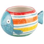 Dekoratief | Bloempot vis, multicolor, keramiek, 19x16x11cm | A240051 Dekoratief | Bloempot vis, multicolor, keramiek, 19x16x11cm | A240051