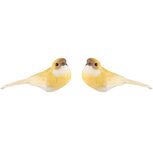 Dekoratief | Clip m/vogeltje, geel, PVC, 9x4x5cm, set van 2 stuks | A240187 Dekoratief | Clip m/vogeltje, geel, PVC, 9x4x5cm, set van 2 stuks | A240187