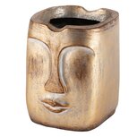 Dekoratief | Bloempot mannenhoofd, goud, resina, 12x11x14cm | A240145 Dekoratief | Bloempot mannenhoofd, goud, resina, 12x11x14cm | A240145