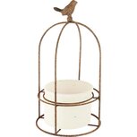 Dekoratief | Plantenhouder m/vogeltje, metaal/pvc, 18x18x34cm | A240291 Dekoratief | Plantenhouder m/vogeltje, metaal/pvc, 18x18x34cm | A240291