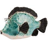 Dekoratief | Vis blauw, keramiek, 18x7x12cm | A240424 Dekoratief | Vis blauw, keramiek, 18x7x12cm | A240424