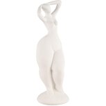 Dekoratief | Deco dame staand, wit, cement, 8x7x21cm | A240776 Dekoratief | Deco dame staand, wit, cement, 8x7x21cm | A240776