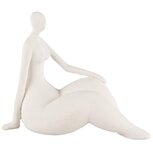 Dekoratief | Deco dame zittend, wit, cement, 17x7x13cm | A240777 Dekoratief | Deco dame zittend, wit, cement, 17x7x13cm | A240777
