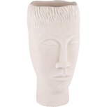 Dekoratief | Bloempot gezicht man, grijs, cement, 14x13x25cm | A240780 Dekoratief | Bloempot gezicht man, grijs, cement, 14x13x25cm | A240780