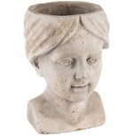 Dekoratief | Bloempot kinderhoofd, grijs, cement, 14x13x20cm | A240867 Dekoratief | Bloempot kinderhoofd, grijs, cement, 14x13x20cm | A240867