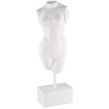 Dekoratief | Deco dame op voet, wit, resina, 13x11x41cm | A240887 Dekoratief | Deco dame op voet, wit, resina, 13x11x41cm | A240887