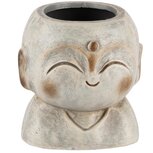 Dekoratief | Bhoedha Bloempot, grijs, keramiek, 12x11x12cm | A240961 Dekoratief | Bhoedha Bloempot, grijs, keramiek, 12x11x12cm | A240961