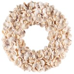 Dekoratief | Krans m/schelpen/parels, naturel, PVC, 21x21x5cm | A240977 Dekoratief | Krans m/schelpen/parels, naturel, PVC, 21x21x5cm | A240977