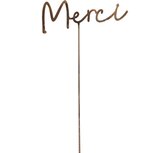 Dekoratief | Prikker 'Merci', brons, metaal, 20x1x34cm | A240986 Dekoratief | Prikker 'Merci', brons, metaal, 20x1x34cm | A240986