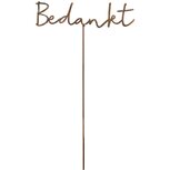 Dekoratief | Prikker 'Bedankt', brons, metaal, 20x1x34cm | A240987 Dekoratief | Prikker 'Bedankt', brons, metaal, 20x1x34cm | A240987