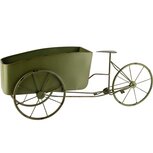 Dekoratief | Plantenhouder bakfiets, groen, metaal, 64x14x25cm | A240990 Dekoratief | Plantenhouder bakfiets, groen, metaal, 64x14x25cm | A240990