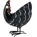 Dekoratief | Kip staand, zwart, resina, 17x10x21cm | A240350 Dekoratief | Kip staand, zwart, resina, 17x10x21cm | A240350
