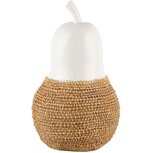 Dekoratief | Deco peer wit/beige, resina, 13x13x21cm | A240359 Dekoratief | Deco peer wit/beige, resina, 13x13x21cm | A240359