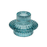 Dekoratief | Kaarsenhouder, blauw, glas, 8x8x6cm | A244042 Dekoratief | Kaarsenhouder, blauw, glas, 8x8x6cm | A244042