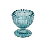 Dekoratief | Eierdopje op voet, blauw, glas, 6x6x6cm | A244039 Dekoratief | Eierdopje op voet, blauw, glas, 6x6x6cm | A244039