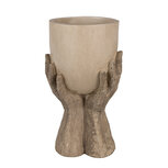 Clayre & Eef | Bloempot Binnen Beige 22x19x37 cm | 6PR5061 Clayre & Eef | Bloempot Binnen Beige 22x19x37 cm | 6PR5061