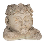 Clayre & Eef | Bloempot Binnen Grijs 20x20x19 cm | 6MG0038 Clayre & Eef | Bloempot Binnen Grijs 20x20x19 cm | 6MG0038