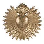 Clayre & Eef | Wanddecoratie Goudkleurig 17x2x16 cm | 6PR4133 Clayre & Eef | Wanddecoratie Goudkleurig 17x2x16 cm | 6PR4133