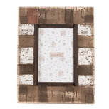 Clayre & Eef | Fotolijst Bruin Wit 20x2x25 cm / 10x15 cm | 2F1093 Clayre & Eef | Fotolijst Bruin Wit 20x2x25 cm / 10x15 cm | 2F1093
