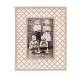 Clayre & Eef | Fotolijst Wit Bruin 18x1x23 cm / 10x15 cm | 2F1094 Clayre & Eef | Fotolijst Wit Bruin 18x1x23 cm / 10x15 cm | 2F1094