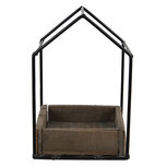 Clayre & Eef | Decoratie Bloempot Binnen Bruin 15x15x23 cm | 64967 Clayre & Eef | Decoratie Bloempot Binnen Bruin 15x15x23 cm | 64967