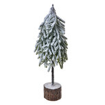 Clayre & Eef | Kunstkerstboom Groen Wit 17x14x44 cm | 65579 Clayre & Eef | Kunstkerstboom Groen Wit 17x14x44 cm | 65579