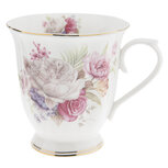 Clayre & Eef | Servies Mok Roze, Wit 12x9x10 cm / 350 ml | 6CE0868 Clayre & Eef | Servies Mok Roze, Wit 12x9x10 cm / 350 ml | 6CE0868