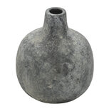 Clayre & Eef | Decoratie Vaas Grijs ø 9x9 cm | 6CE1319 Clayre & Eef | Decoratie Vaas Grijs ø 9x9 cm | 6CE1319