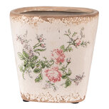Clayre & Eef | Bloempot Binnen Roze Beige 13x13x12 cm | 6CE1540S Clayre & Eef | Bloempot Binnen Roze Beige 13x13x12 cm | 6CE1540S
