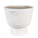 Clayre & Eef | Bloempot Binnen Wit ø 17x15 cm | 6CE1570L Clayre & Eef | Bloempot Binnen Wit ø 17x15 cm | 6CE1570L