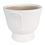 Clayre & Eef | Bloempot Binnen Wit ø 14x12 cm | 6CE1570M Clayre & Eef | Bloempot Binnen Wit ø 14x12 cm | 6CE1570M
