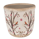 Clayre & Eef | Bloempot Binnen Beige Bruin ø 11x10 cm | 6CE1641XS Clayre & Eef | Bloempot Binnen Beige Bruin ø 11x10 cm | 6CE1641XS