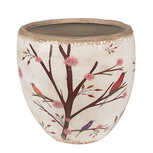 Clayre & Eef | Bloempot Binnen Beige Bruin ø 18x17 cm | 6CE1645L Clayre & Eef | Bloempot Binnen Beige Bruin ø 18x17 cm | 6CE1645L