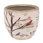 Clayre & Eef | Bloempot Binnen Beige Bruin ø 13x11 cm | 6CE1645S Clayre & Eef | Bloempot Binnen Beige Bruin ø 13x11 cm | 6CE1645S