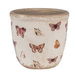 Clayre & Eef | Bloempot Binnen Beige ø 11x10 cm | 6CE1661XS Clayre & Eef | Bloempot Binnen Beige ø 11x10 cm | 6CE1661XS