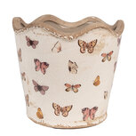 Clayre & Eef | Bloempot Binnen Beige Roze ø 16x15 cm | 6CE1664M Clayre & Eef | Bloempot Binnen Beige Roze ø 16x15 cm | 6CE1664M
