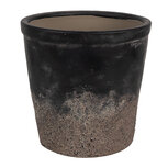 Clayre & Eef | Bloempot Binnen Zwart Bruin ø 12x11 cm | 6CE1719S Clayre & Eef | Bloempot Binnen Zwart Bruin ø 12x11 cm | 6CE1719S