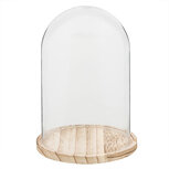 Clayre & Eef | Stolp Transparant ø 17x25 cm | 6GL2169 Clayre & Eef | Stolp Transparant ø 17x25 cm | 6GL2169