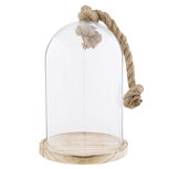 Clayre & Eef | Stolp Transparant ø 17x29 cm | 6GL2222 Clayre & Eef | Stolp Transparant ø 17x29 cm | 6GL2222