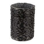 Clayre & Eef | Glazen Theelichthouder Zwart ø 10x15 cm | 6GL3150 Clayre & Eef | Glazen Theelichthouder Zwart ø 10x15 cm | 6GL3150