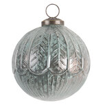 Clayre & Eef | Kerstbal Turquoise ø 10x10 cm | 6GL3193 Clayre & Eef | Kerstbal Turquoise ø 10x10 cm | 6GL3193